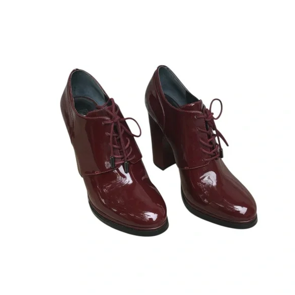 Guess Burgundy Patent Leather Heels - Picture 3 of 9